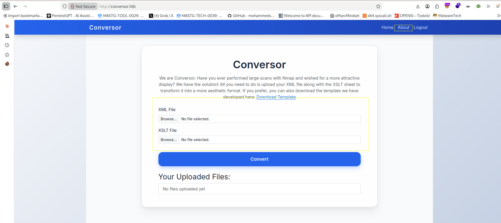 main page
